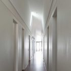 Space With Floors Limited Space With Laminate Wood Floors Of Small Corridor Clamped By White Painted Concrete Walls Of Flo House Building Dream Homes Contemporary Australian Home With Unique Cantilever Roofing And Buildings