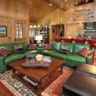 Rustic Family Interior Naturally Rustic Family Room Design Interior Decorated With Green Leather Cheap Sofas Furniture In Traditional Touch Decoration 19 Fascinating Examples Of Creative And Unusual Sofa Designs