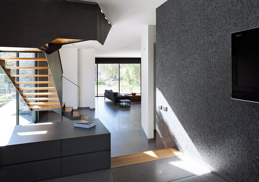 Interior Casa Hall Open Interior Casa Wo House Hall And Entryway With Grey Dresser Placed Under The Wooden Staircase With Chic Balustrade Dream Homes  Fancy Modern Furniture For Your Stunning And Cozy House Interiors