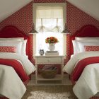 Wallpaper And Wall Precious Wallpaper And Shiny Metallic Wall Lights In Loft Bedroom Beautiful Fake Flower Small White Bedside Table Rattan Basket Bedroom 12 Cheerful Cheap Duvet Covers For Your Twin Beds Designs