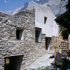 Stone Outdoor Classic Rustic Stone Outdoor Wall On Classic Architectural Chamoson House With Square Niche Great Mountainous View Wood Outdoor Staircase Dream Homes Unusual Contemporary Rural House With Rough Stone Wall Structure