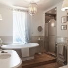 Russian Apartment Bathroom Sensational Russian Apartment Design Chic Bathroom Interior With Luxury Traditional Furniture Used Wooden Flooring Decoration Classy And Classic Interior Design In Neutral Color Decorations