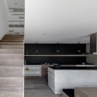 Steep Wood Minimalist Sensational Steep Wood Staircase With Minimalist Wood Wall Shelf Stainless Steel Range Hood Square Kitchen Island Dream Homes Airy And Beautiful Mountain Retreat With Amazing Natural Landscape (+16 New Images)