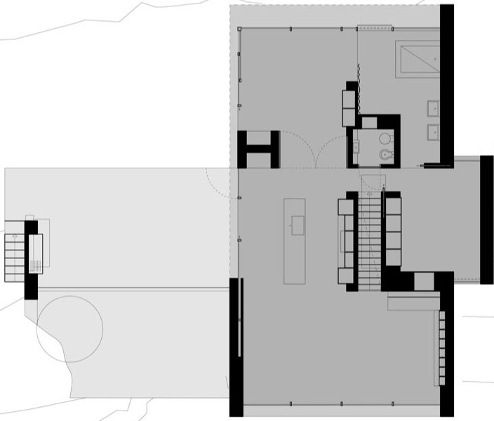 Sketch Of In Simple Sketch Of Casa Barone In Modern Architecture Presenting Detail Living Space Design Plan Dream Homes Elegant Lakeside House Surrounded With Fresh Nature Landscape