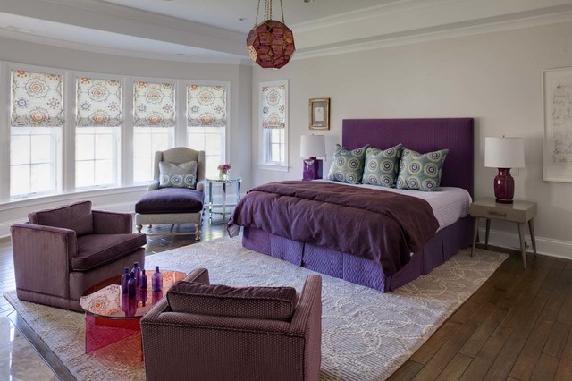 Modern Bed Duvet Stunning Modern Bed With Purple Duvet Cover Nice Carpet On Wood Floor Red Glass Coffee Table And Compact Sofas Floral Print Venetian Blind Bedroom Comfortable Purple Duvet Covers For Your Beautiful Bedroom Sets