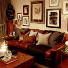 Small Living Interior Stunning Small Living Room Design Interior With Small Traditional Brown Leather Sofa Furniture For Inspiration Decoration Elegant Leather Sleeper Sofas For Luxury Room Look