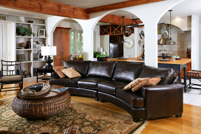 Living Room With Stylish Living Room Design Interior With Black Leather Sofa Furniture In Traditional Decoration Ideas Decoration Elegant Leather Sleeper Sofas For Luxury Room Look