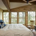 Wooden Rocking In Surprising Wooden Rocking Chairs Installed In Rustic Bedroom Using Reclaimed Wood Furnished Electric Fan Without Lamp Decoration Wonderful Wooden Billiard Table Using Reclaimed Wood Decorations