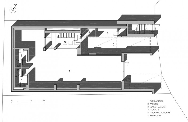 H House Living Trendy H House Blueprint Showing Living Space Design Plan In Detail Based On Modern Geometric Concept Dream Homes An Old House Turned Into Sleek Contemporary Home In Montonate, Italy