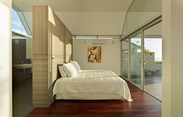 Wooden Material Color Varnished Wooden Material Presenting Brown Color Scheme Used In Laminate Wood Floors Of Bedroom In Flo House Building Dream Homes Contemporary Australian Home With Unique Cantilever Roofing And Buildings