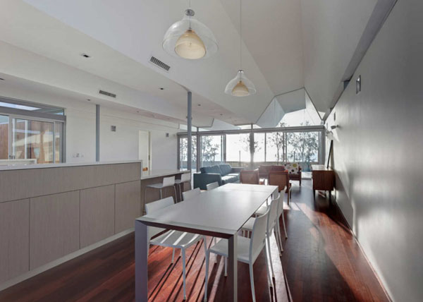 House Interior House White House Interior Of Flo House Building Construction Seen In Small Dining Space With Unique Pendant Lamps Kids Room Contemporary Australian Home With Unique Cantilever Roofing And Buildings