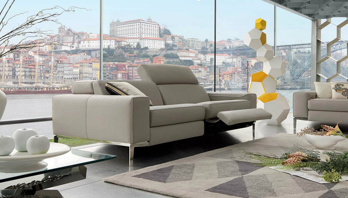 Contemporary Reclining With Wonderful Contemporary Reclining Sofa Furniture With Grey Color Design And Glass Wall Decoration Ideas For Inspiration Interior Design  16 Small Living Room With Reclining Sofas To Fit Your Home Decor