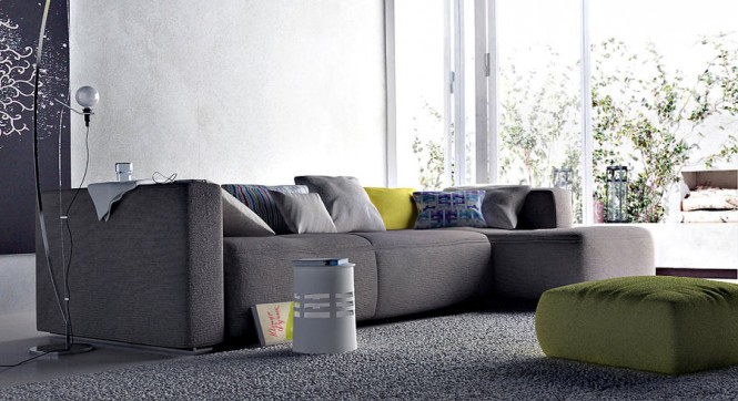 Gray Couch In Wonderful Gray Couch Design Interior In Living Space With Modern Sofa Furniture In Minimalist Decoration Ideas Restaurant  Stylish Grey Interior Design With Chic And Beautiful Colorful Paintings