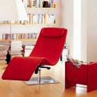 Red Modern Furniture Wonderful Red Modern Chaise Lounge Furniture Design With Small Decoration For Reading Space For Home Inspiration Furniture Casual And Comfortable Lounge Chairs For Your Home Furniture Appliances (+12 New Images)