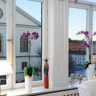 White Potted Night Wonderful White Potted Plants And Night Lamp Beside White Wooden Glass Windows Inside Traditional Swedish Apartment Apartments Vintage Swedish Home Decorated With Contemporary Scandinavian Touch Of Traditional Style (+18 New Images)