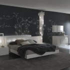 Contemporary Bedroom Bamboo Adorable Contemporary Bedroom Theme With Bamboo Wall Art And Mixed With Futuristic Lightning Designs On The White Ceiling Bedroom 15 Neutral Modern Bedroom Decoration In Stylish Interior Designs