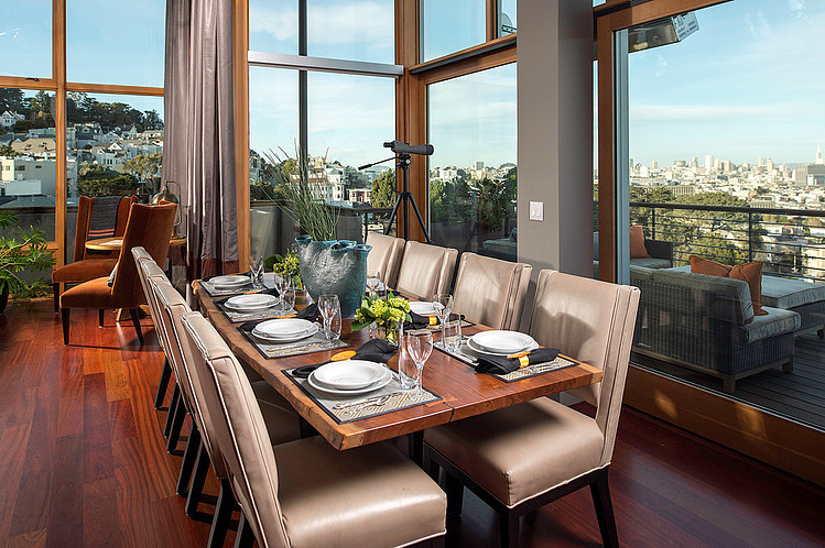 Grey Painted Francisco Airy Grey Painted House San Francisco Susan Fredman Design Group Dining Room With Transparency Interior Design  Modern Mountain Home With Concrete Exterior And Interior Structure