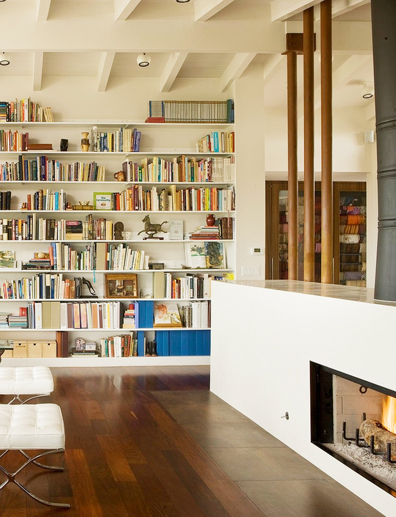 Floor To Idea Amazing Floor To Ceiling Bookcase Idea Of Fair House Laidlaw Schultz Architects Displaying Colorful Collectible Books Dream Homes Striking Contemporary Home With Warm Interior And Color Schemes