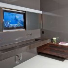 Grey Painted In Amazing Grey Painted Perfectly Elegant In Beverly Hills Home Bathroom Featured With Long Double Vanity Dream Homes Charming Modern Interior Applied For Luxurious White Home Designs