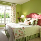 White Green Duvet Amazing White Green Floral Patterned Duvet Cover And Drapes On White Glass Windows For Traditional Green Bedroom Ideas Bedroom 20 Wonderful Green Bedroom Ideas With Suite Bed Cover Appearances