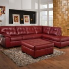 Classic Living With Amusing Classic Living Room Design With Red Leather Sofa Light Brown Wooden Floor And Soft Brown Wall Levels Made From Wooden Material Furniture Outstanding Living Room Furnished With A Red Leather Couch Or Sofa Sets