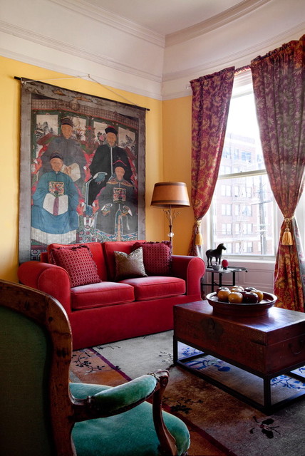 Red Sofas Room Amusing Red Sofas In Living Room Under Paint Wall Beside Lamp And Curtains Accompany The Windows Decoration Vibrant Red Sofas Inspirations To Give Your Living Room A Trendy