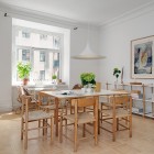 Dining Room Swedish Appealing Dining Room Design In Swedish Apartment With Wooden Dining Table And Chairs Also Laminate Floor Apartments Stylish Swedish Interior Style Apartment With Wooden Furniture Accents