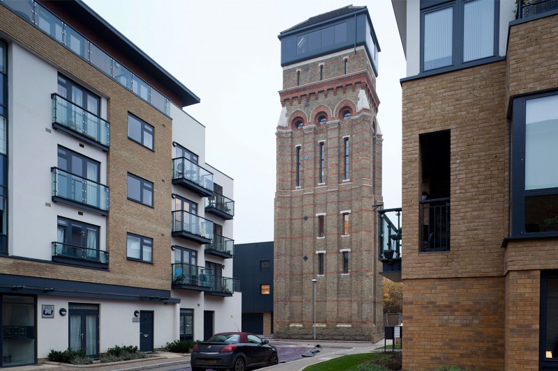 The Water Construction Appealing The Water Tower Residence Construction Displaying Tiled Wall With Wood Glass Windows Completed Outdoor Lamp Dream Homes An Old Water Tower Converted Into A Luminous Modern Home With Sliding Glass Walls