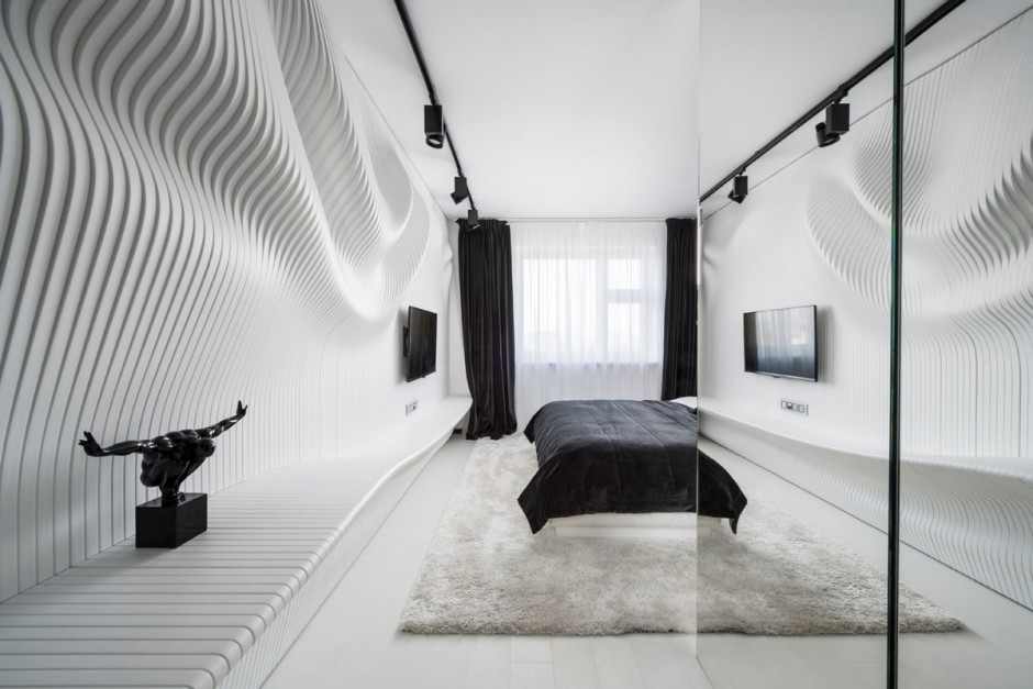 Bedroom Design With Astonishing Bedroom Design Futuristic Bedroom With White Colored Rug Carpet And Curvy Styles Of Wall Bedroom 10 Stunning Black And White Bedroom Ideas In Fall Color Accent