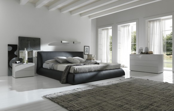 Black Bed White Astonishing Black Bed Style With White Interior Bedroom Utilized With White Nightstands And Chic Dresser Design Bedroom  15 Neutral Modern Bedroom Decoration In Stylish Interior Designs