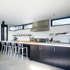 Kitchen In Residence Astonishing Kitchen In The Burton Residence Applied Dark Wood Cabinet And Kitchen Island With Granite Countertop Dream Homes Beautiful Modern Home Furnished With Bright Colorful Accents