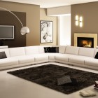 Modern Living With Astonishing Modern Living Room Design With White Colored Contemporary Sofa And Silver Arch Lamp Made From Stainless Steel Decoration Remarkable Beautiful Contemporary Sofas With Various Elegant Styles
