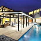 Building Design Residence Astounding Building Design Of Areopagus Residence With White Wall Made From Concrete And Several Black Colored Pillars Made From Wooden Material Dream Homes Stunning Hill House Design With Sophisticated Lighting In Costa Rica