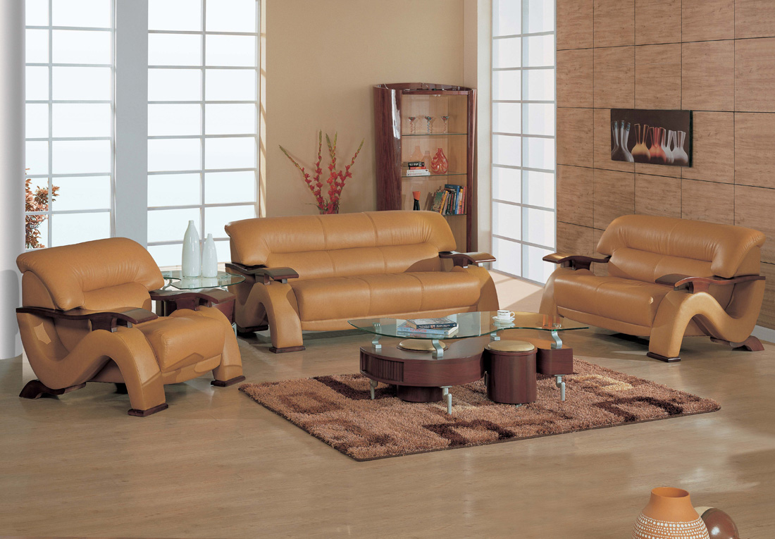 Classic Living With Astounding Classic Living Room Design With Soft Brown Wooden Floor And Soft Brown Colored Contemporary Sofas With Dark Brown Arms Decoration Remarkable Beautiful Contemporary Sofas With Various Elegant Styles