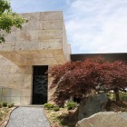 Inspiring Concept Stone Awe Inspiring Concept Of Stylish Stone House In Cream Wall Floating Design In Wonderful Porch Design With Trees And Stones Dream Homes Spanish Home Design With Futuristic And Elegant Cantilevered Decorations