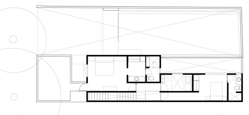 Cerada Reforma Sketch Awesome Cerrada Reforma 108 House Interior Sketch With Excellent Living Space Design And Tidy Furniture Placement Plan Dream Homes Dramatic Home Decoration With Black Painted Exterior Walls