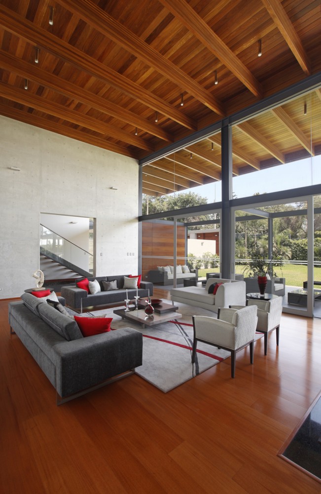 Living Room Bk Awesome Living Room Design Of BK House With Light Brown Wooden Floor And Dark Grey Colored Soft Sofa Dream Homes Gorgeous Contemporary Home With Rectangular Structure And Large Glass Walls