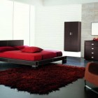 Red Furry Hardwood Awesome Red Furry Rug On Hardwood Flooring In Red Bedrooms Ideas For Young Adults With Beautiful Mirror Wall Mounted Bedroom 27 Enchanting And Awesome Bedroom Ideas For Young Adults