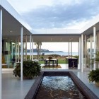 Beach View Taumata Beautiful Beach View Enjoyed From Taumata House Open Courtyard With Pond Semi Outdoor Dining Spaces And Lounge Dream Homes Natural Minimalist Home In Contemporary And Beautiful Decorations