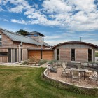 Classic Patio Allies Beautiful Classic Patio Design At Allies Farmhouse With Wooden Outdoor Furniture Plus Barbecue On The Corner Dream Homes Stunning Rustic Contemporary Home With Bright Interior Accents