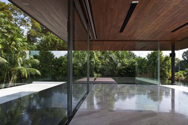 Home Water Rooftop Beautiful Home Water Cooled House Rooftop Hall Designed With Floor To Ceiling Transparency And Marble Floor Decoration Elegant And Beautiful Home Design Presented By The Water-Cooled House