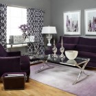 Purple Sofas Room Beauty Purple Sofas In Living Room Design With Glass Table Feat Transparent Of Porcelains And Paint Wall Add Creative The Room Decoration 20 Whimsical Purple Sofa Furniture For Gorgeous Interior Appearance