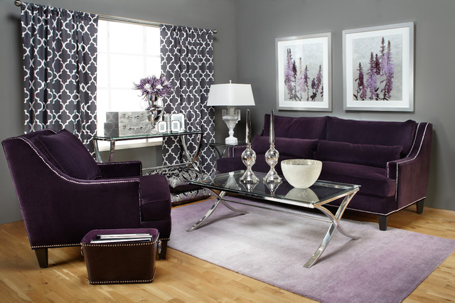 Purple Sofas Room Beauty Purple Sofas In Living Room Design With Glass Table Feat Transparent Of Porcelains And Paint Wall Add Creative The Room Decoration 20 Whimsical Purple Sofa Furniture For Gorgeous Interior Appearance