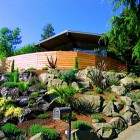 View By Rock Blur View By Front Yard Rock Garden Design Ideas That Stones Accompany The Planters Which Surrounding The Building Garden 17 Amazing Garden Design Ideas With Rocks And Stones Appearance