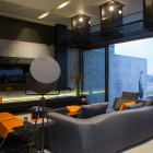 Living Room Of Breathtaking Living Room Space Design Of House Boz By Nico Van Der Meulen Architects With Dark Grey Colored Soft Sofa Dream Homes Spacious And Concrete Contemporary House With Glass And Steel Elements