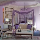 Purple Bedroom Eclectic Breathtaking Purple Bedroom Ideas In Eclectic Kids Bedroom With White Colored Canopy Bed Bed Linen And Soft Purple Curtains Bedroom 26 Bewitching Purple Bedroom Design For Comfort Decoration Ideas