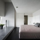 House Of Bedroom Bright House Of Silence Master Bedroom Interior Furnished With Queen Bed With Pillows And Low Window Sills Dream Homes Sophisticated Modern Japanese Home With Concrete Construction Of Shiga Prefecture