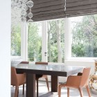 Dining Area The Brilliant Dining Area Design Inside The Manor River Remy Meijers With Dark Wood Dining Table And Orange Chairs Decoration Dazzling Glossy Furniture In Bright And Elegant House Interiors