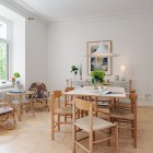 Dining Room The Brilliant Dining Room Design Inside The Swedish Apartment With Classic Wooden Furniture Also Indoor Planters Apartments Stylish Swedish Interior Style Apartment With Wooden Furniture Accents