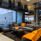 Living Room Of Brilliant Living Room Space Design Of House Boz By Nico Van Der Meulen Architects With Black Colored Rug Carpet Dream Homes Spacious And Concrete Contemporary House With Glass And Steel Elements